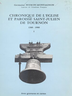 cover image of Chronique de l'église et paroisse Saint-Julien de Tournon (1)